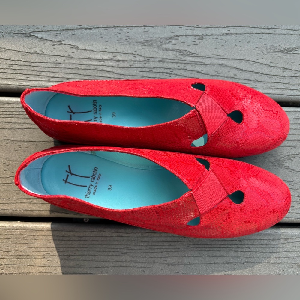THIERRY RABOTIN red shoes - size 39 (US 8)